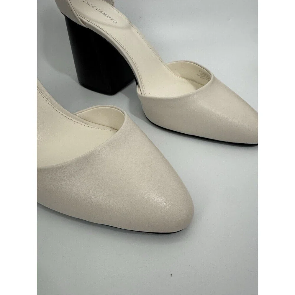Vince Camuto Women's Addilenz Block Heel Pump SIZE 11 COCONUT CREAM
